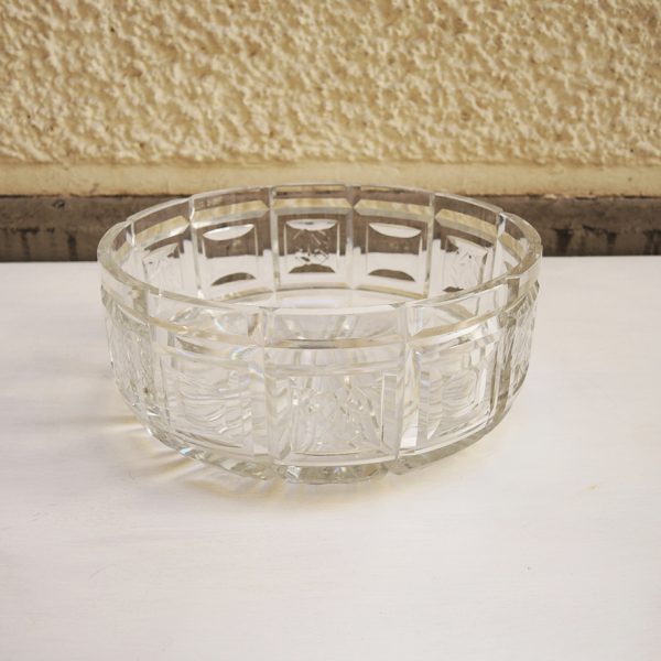 Ancien Saladier en Cristal Taillé