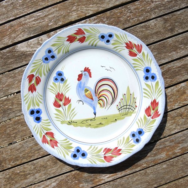 Ancienne Assiette Henriot Quimper - Coq