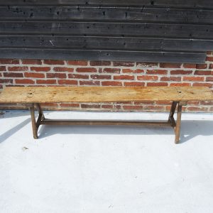 Ancien Banc de Ferme en Bois