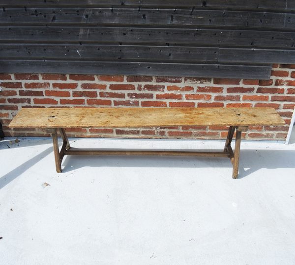 Ancien Banc de Ferme en Bois