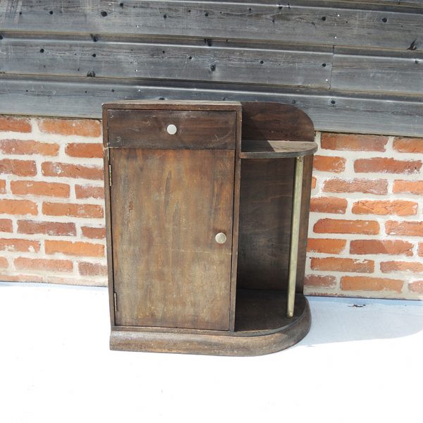 Ancien Bar en Bois Art Déco