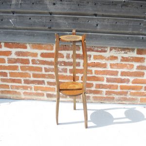 Ancien Porte-Plantes en Bois 2 Etageres