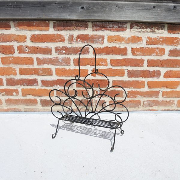 Ancien Porte-Revue en Fer Forgé