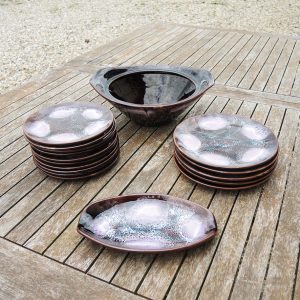 Ancien Service de Vaisselle en Céramique de Vallauris