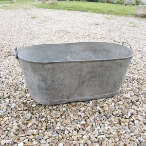Ancienne Baignoire Pour Bébé en Zinc