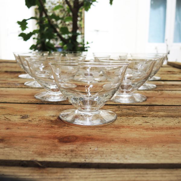 10 Anciennes Coupes à Champagne Style Art Déco