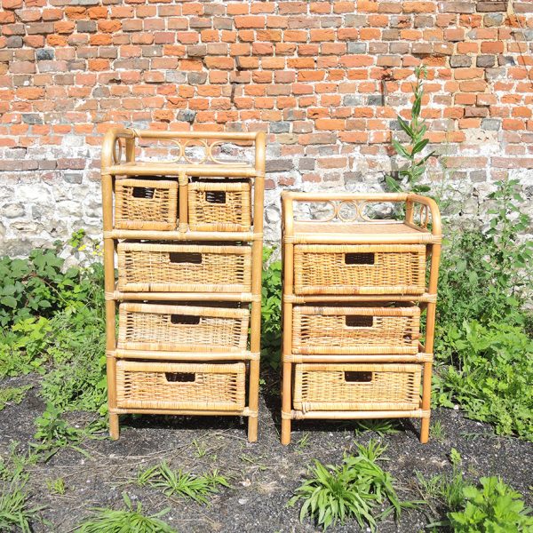 2-anciens-chiffonniers-en-bambou-osier