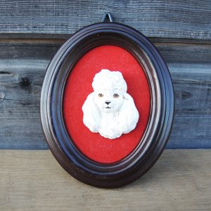Ancien Cadre Miniature Caniche
