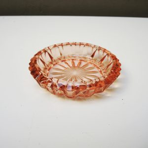 Ancien Cendrier Luminarc en Verre Rose