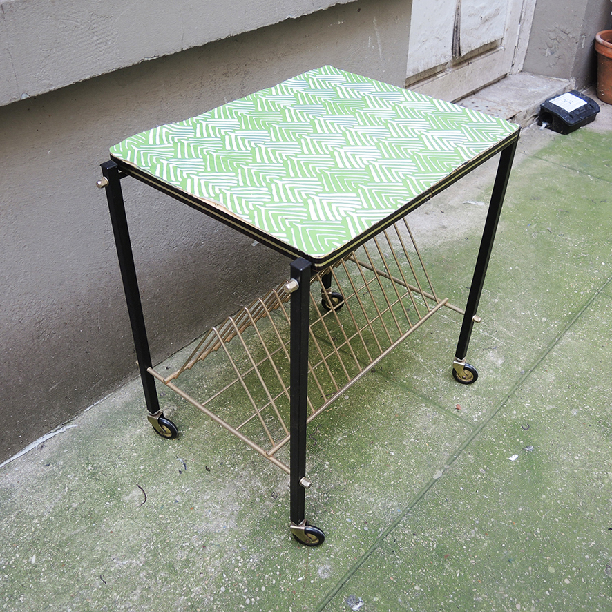 Ancien Meuble Vinyles à Roulettes (5)