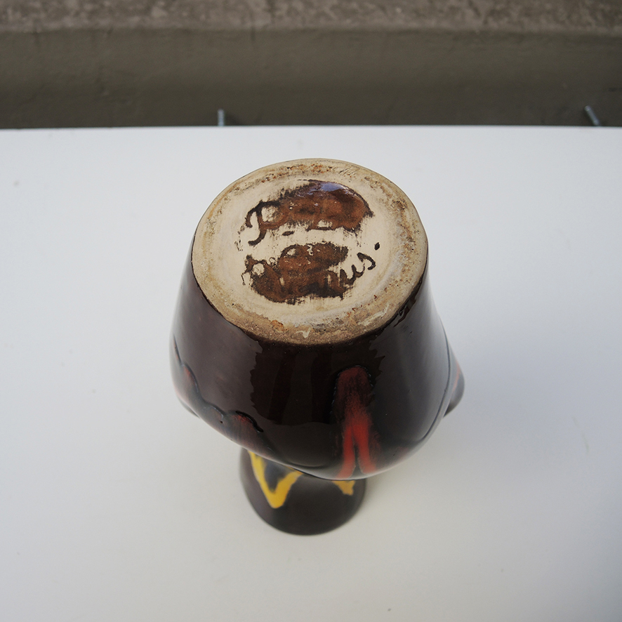 Ancien Vase en Céramique de Vallauris Signé (3)