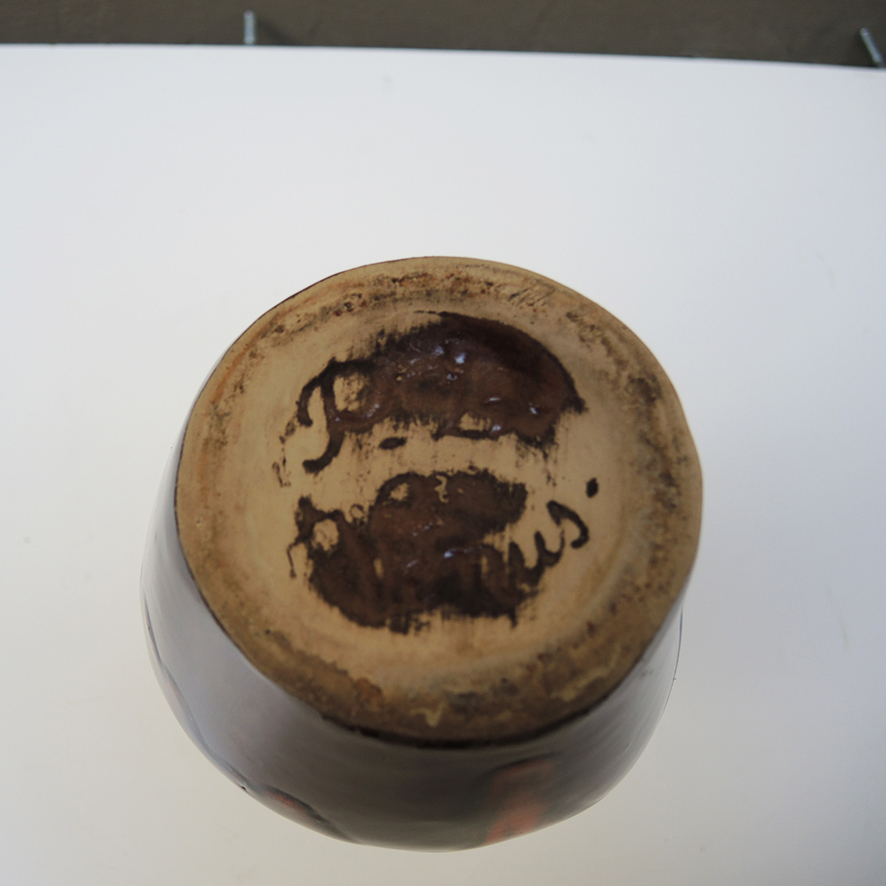 Ancien Vase en Céramique de Vallauris Signé (4)