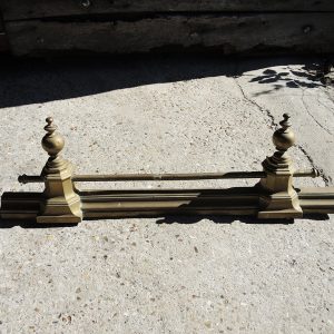 Ancienne Barre de Cheminée en Laiton