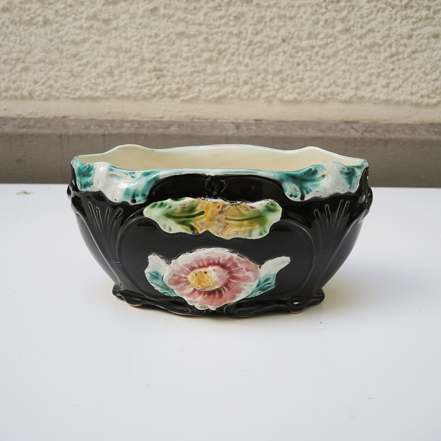 jardiniere-barbotine-vintage Ancienne Jardinière Barbotine