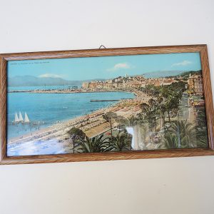 Ancienne Photo Panoramique Colorisée Cannes La Croisette