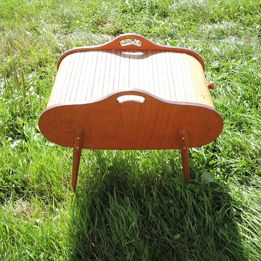 Ancienne Travailleuse en Bois de Style Scandinave (2)