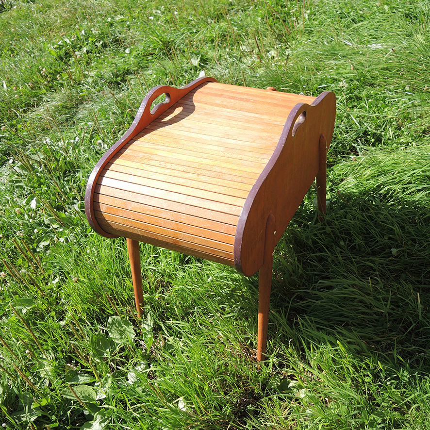 Ancienne Travailleuse en Bois de Style Scandinave (4)