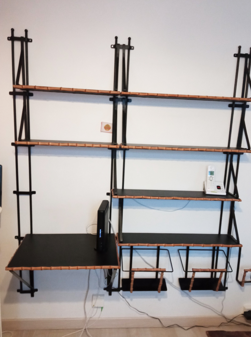 bureau-jacques-adnet-vintage Ancien Bureau Bibliothèque Jacques Adnet