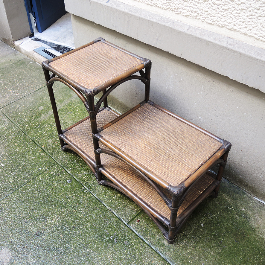 Ancien Meuble Bas en Rotin (2)