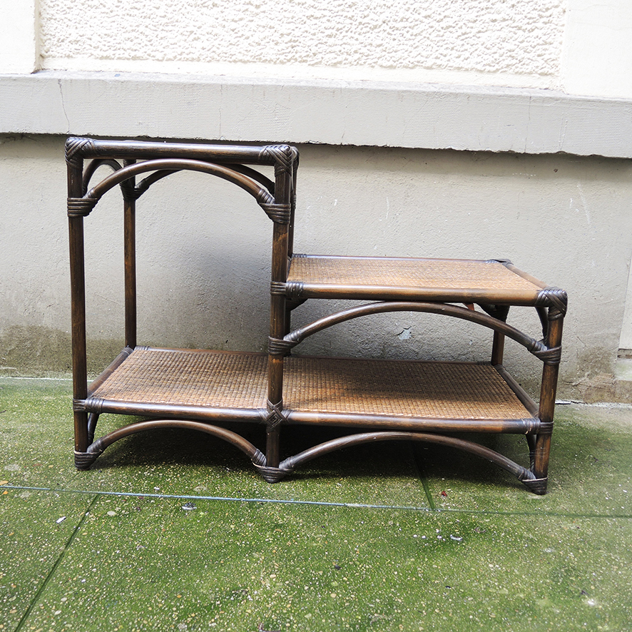 meuble-bas-rotin-vintage Ancien Meuble Bas en Rotin