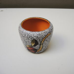 Ancien Pot à Tabac en Céramique Style West Germany