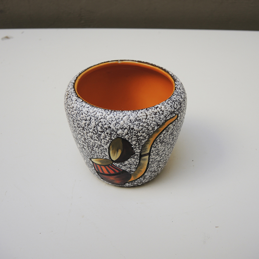 pot-tabac-ceramique-west-germany (1) Ancien Pot à Tabac en Céramique Style West Germany