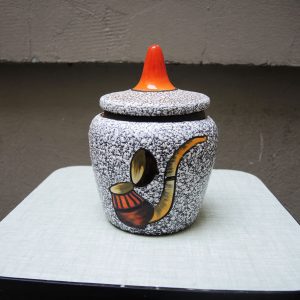 Ancien Pot à Tabac en Céramique Style West Germany