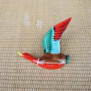 Ancien Canard Col Vert en Céramique - A Ferlay Vallauris