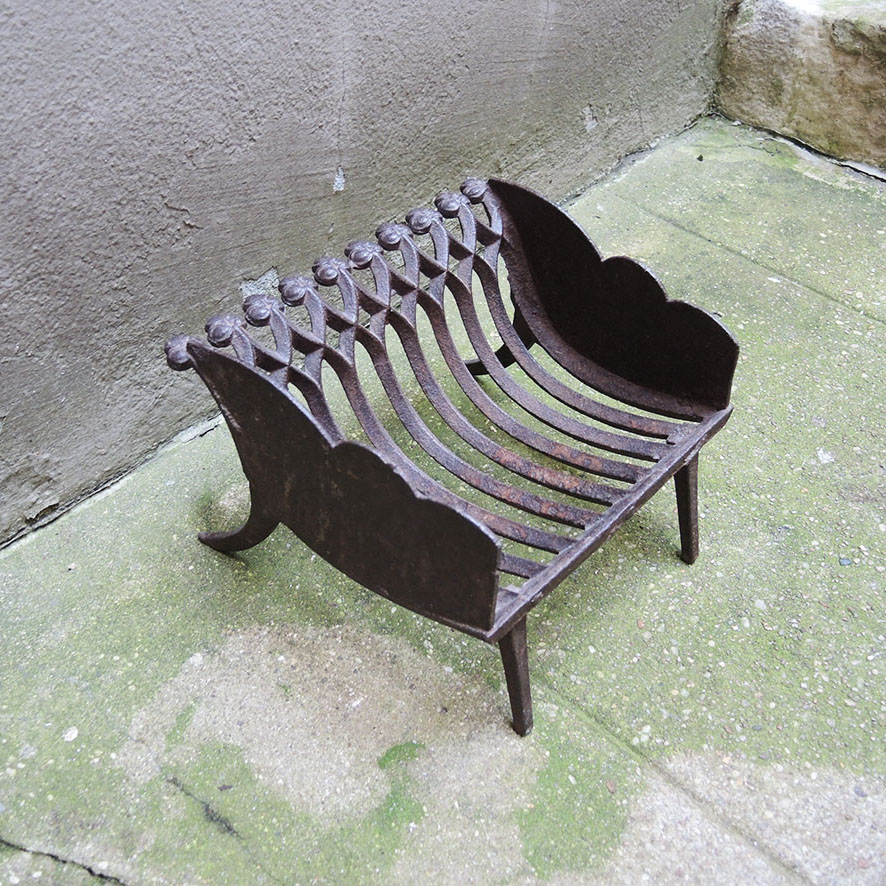 Ancien Grille Berceau à Bûches 8 -Barres (3)