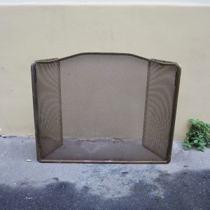 Ancien Pare Feu 3 Panneau en Laiton