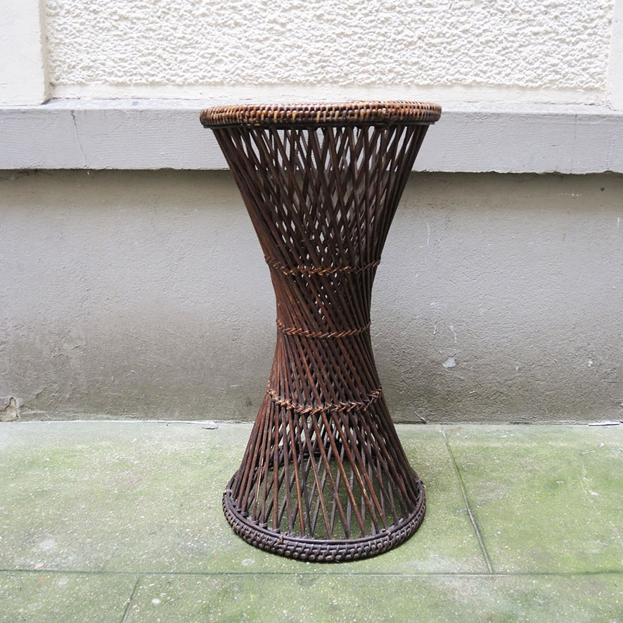 Ancienne Sellette Diabolo en Osier (2)