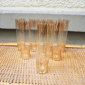8 Anciens Verres à Soda Années 60