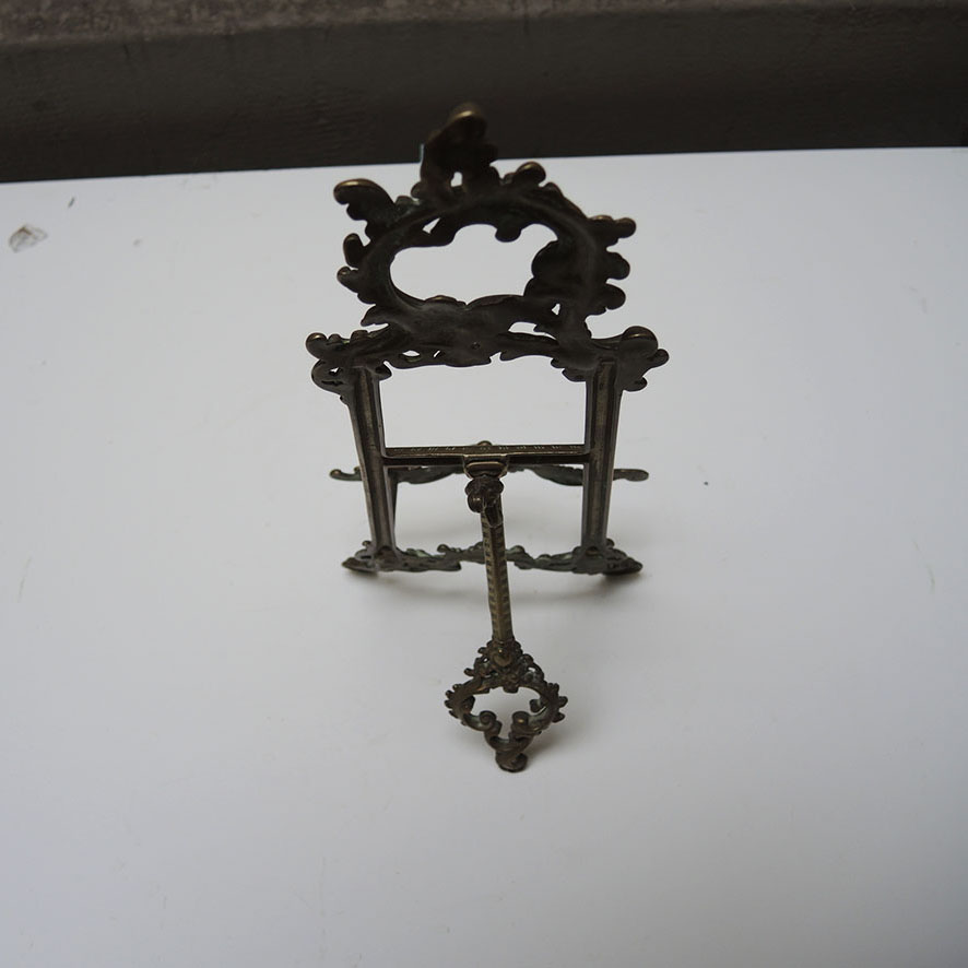 Ancien Chevalet de Table en Bronze de Style Louis XV (2)