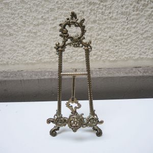 Ancien Chevalet de Table en Bronze de Style Louis XV