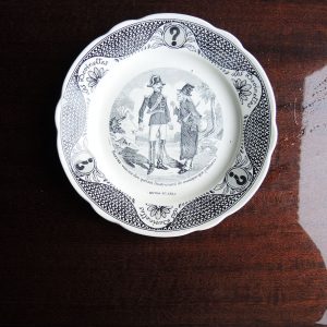 Ancienne Assiette Parlante Sarreguemines - Série Les Devinettes