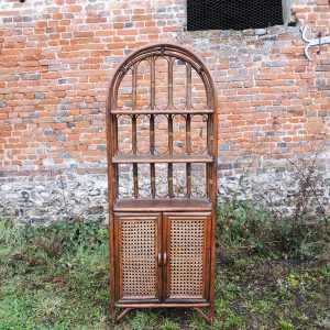 Ancienne Blibliotheque en Rotin & Cannage