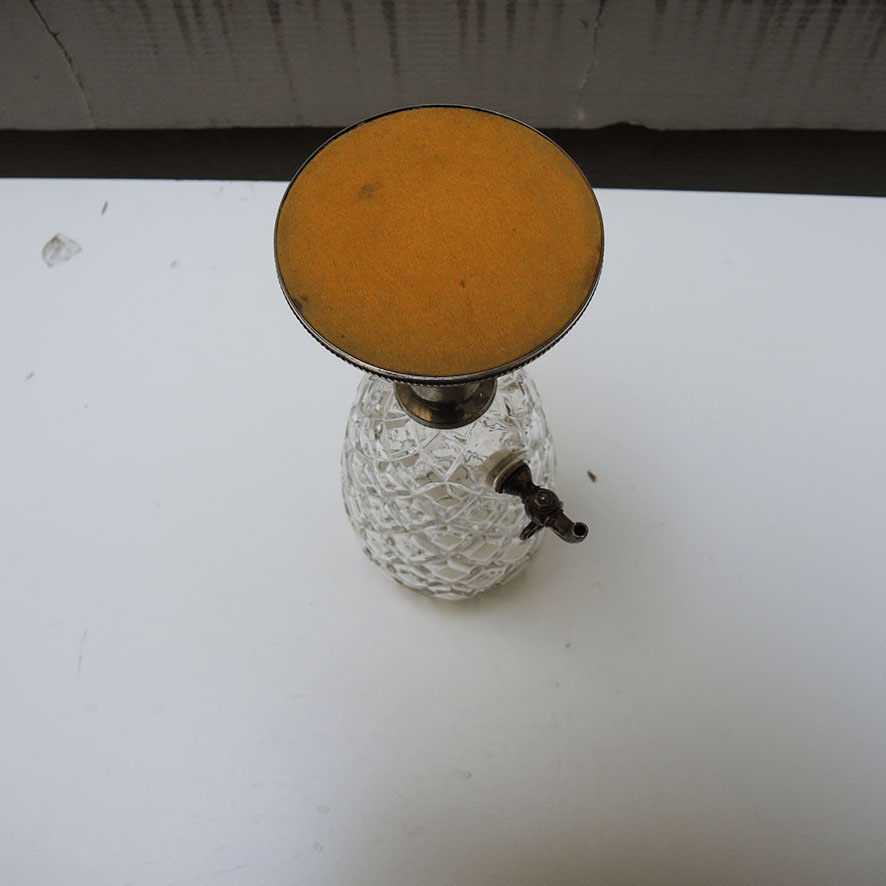 Ancienne Fontaine à Absinthe en Cristal Taillé (4)