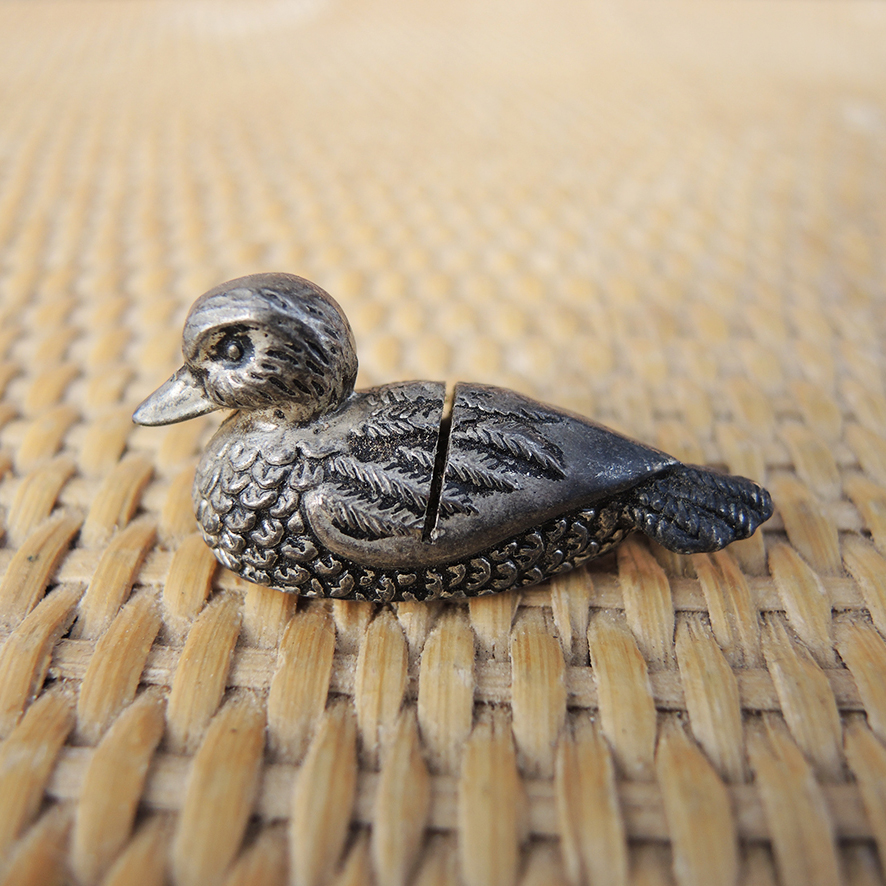10 Anciens Porte Nom Couteau Oiseau SILEA en Métal (5)