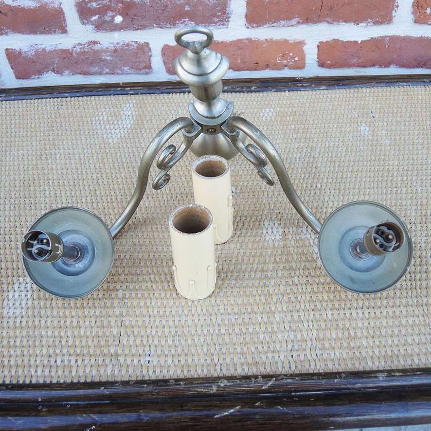 2 Anciennes Appliques Hollandaises 2-Ampoules (2)