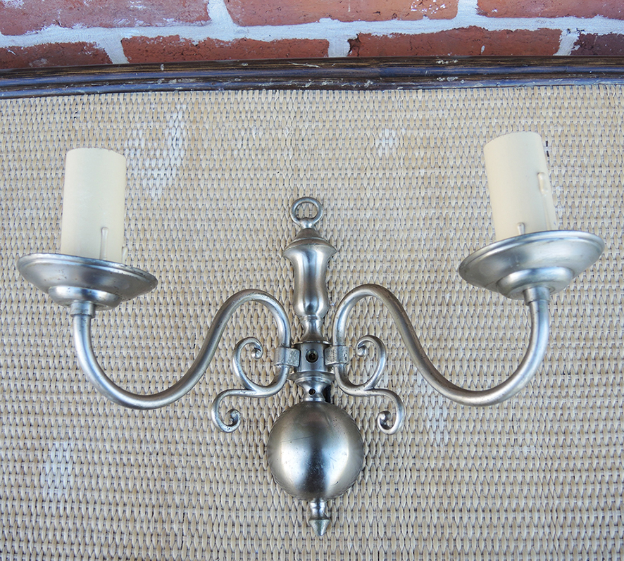2 Anciennes Appliques Hollandaises 2-Ampoules (3)