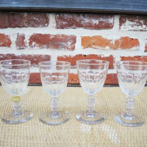 4 Verres à Pied en Cristal Gondole de Baccarat () H 12 cm