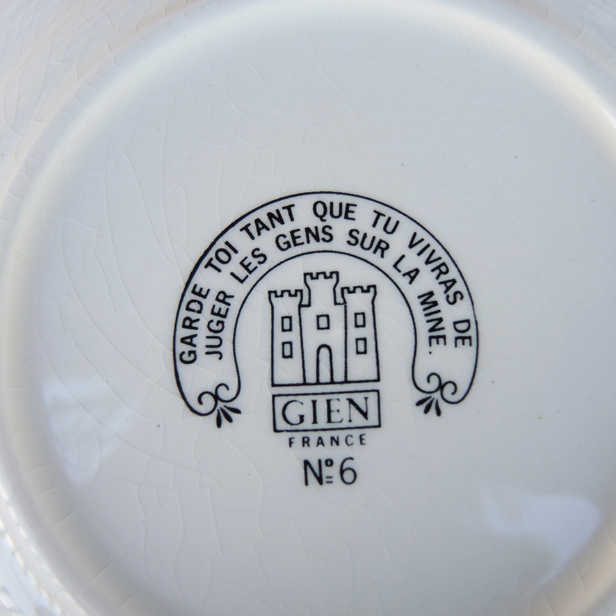 6 Anciennes Assiettes Parlantes en Céramique de Gien - Proverbes (5)