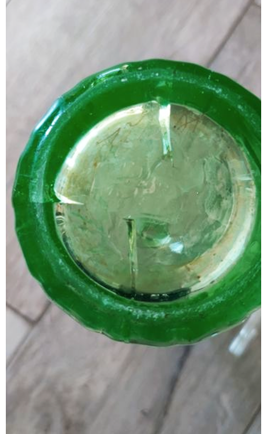 Ancien Siphon en Verre Vert Monin & Gillet Moulins (4)