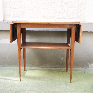 Ancienne Console en Bois Massif avec 2 Rabats