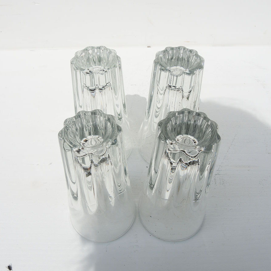 4 Anciens Verres à Pastis en Verre Transparent (1)