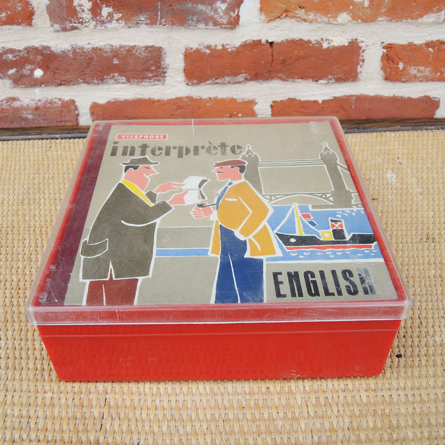 Ancien Coffret Visaphone Cours d Anglais (1)