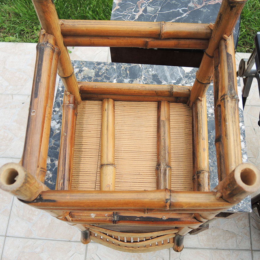 Ancienne Chaise Pour Enfant en Bambou (3)