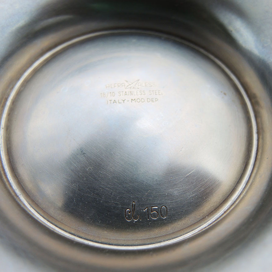 Ancienne Coupe a Punch en Inox Alessi Alfra (1)