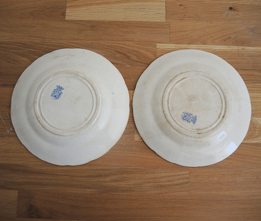 2 Anciennes Assiettes Parlantes Gien - Proverbes & Militaires – Image 3