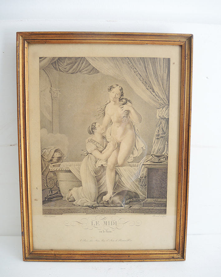 3 Lithographies Encadrées - Matin, Midi & Soir - Noel Joseph Blaizot - Image 2